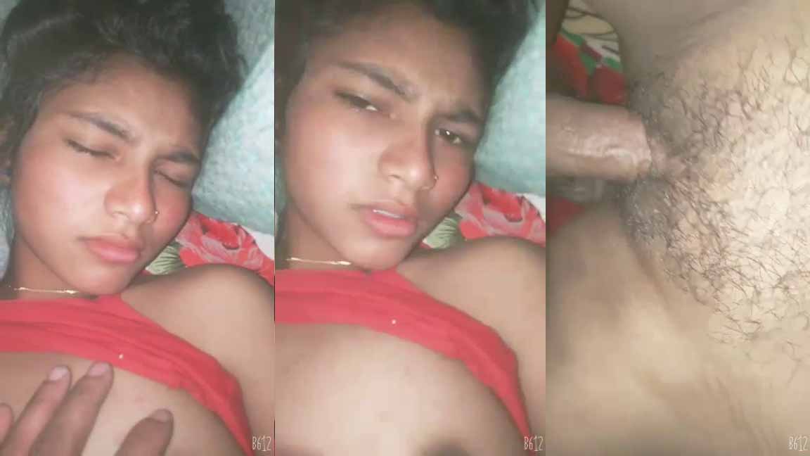 Sexy Young Babe Fucking With Cousin Brother Under Blanket in Midnight When Everybody Sleeping 